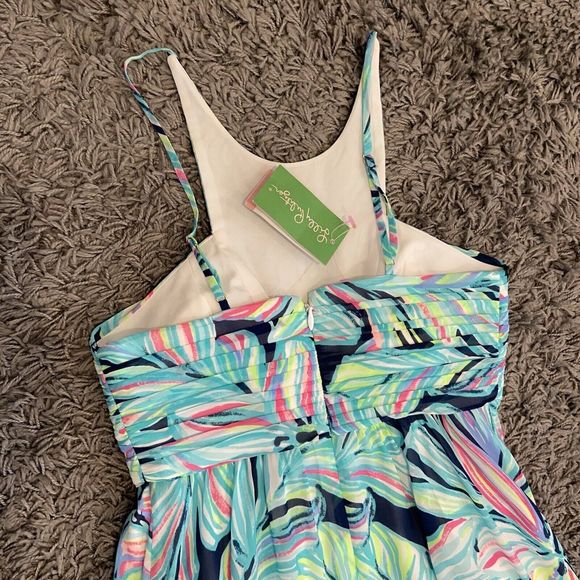 Lilly Pulitzer NEW Lannette High Tide Dancing Lady Gold Beads Maxi Dress 2 $368 - Picture 16 of 16